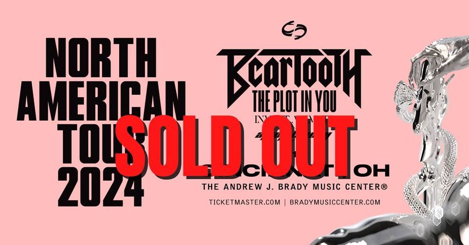 SOLD OUT: Beartooth - North American Tour 2024 with The Plot In You, Invent Animate and Sleep Theory