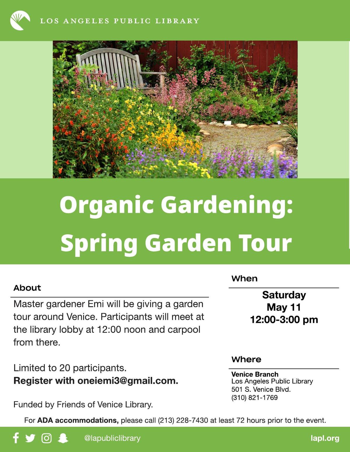Organic Gardening:  Spring Garden Tour