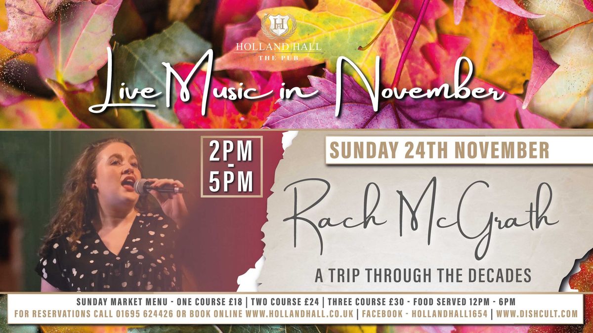 Live Music Sundays at The Pub with Rach McGrath