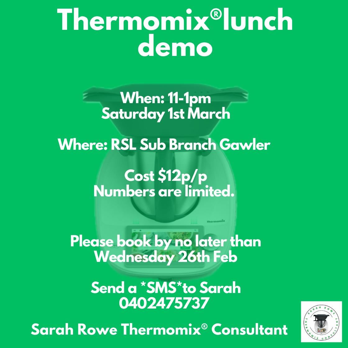 Thermomix lunch demo