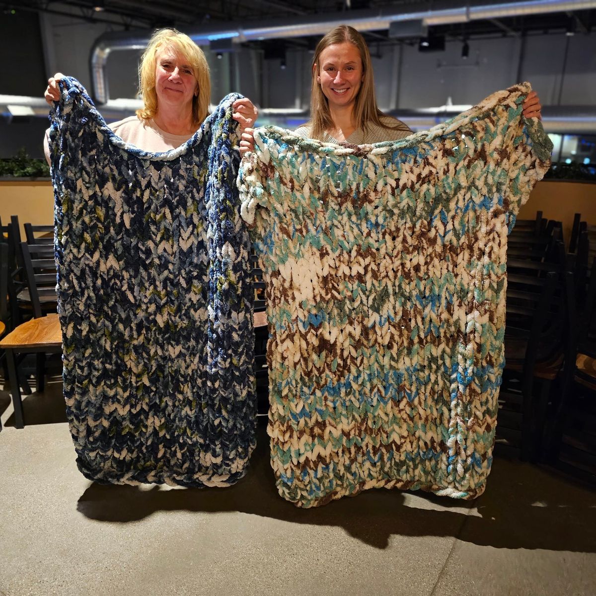 18 SPOTS LEFT! April 9th - Eagle Park Brewing Chunky Knit Blanket Workshop and gift card giveaway 