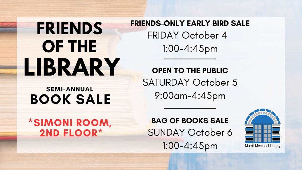 Friends of the Library Fall Book Sale