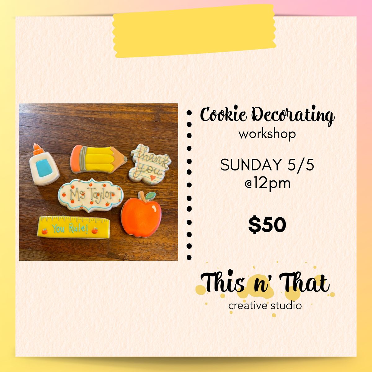 May Cookie Decorating Event