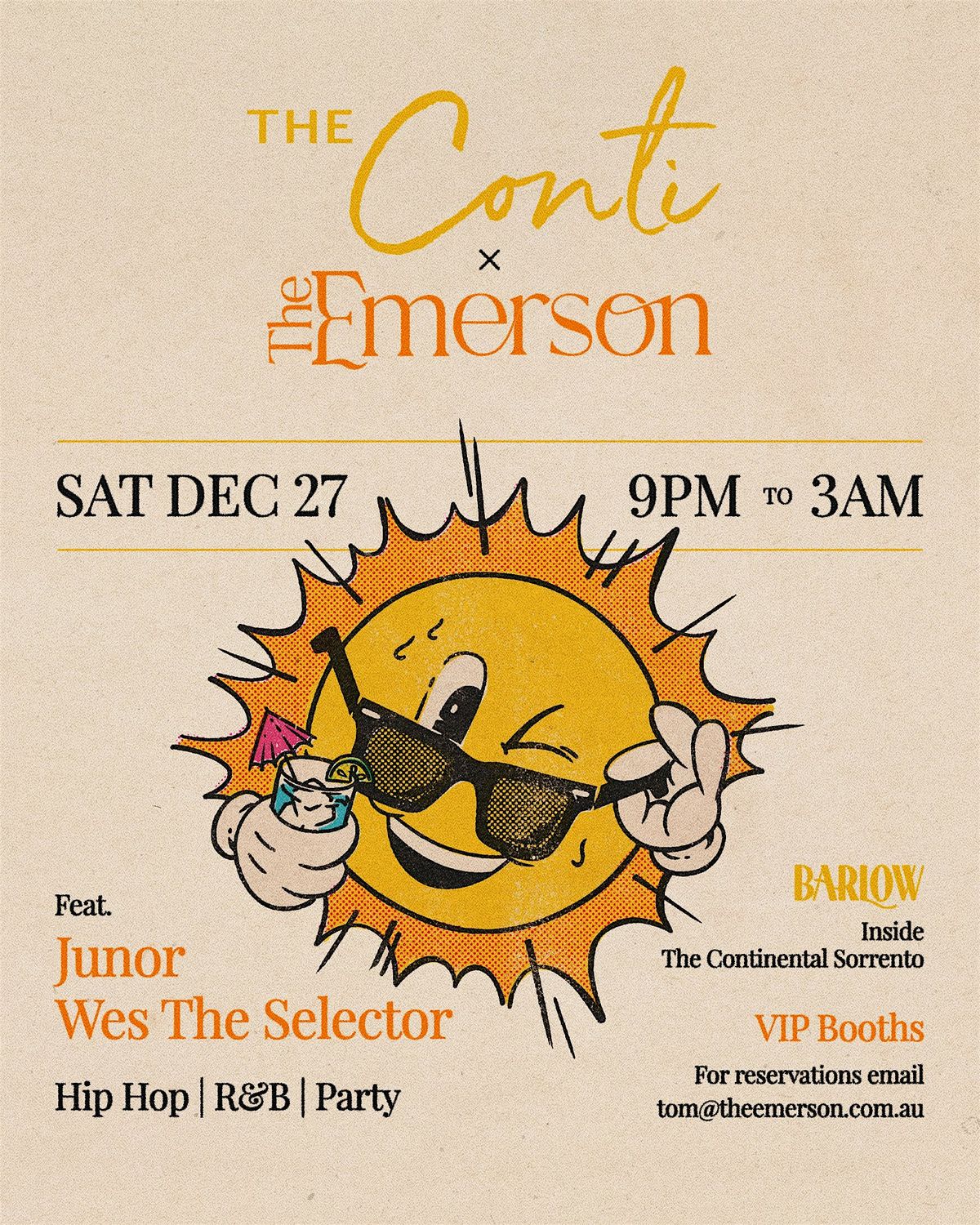 The Conti x The Emerson December 27th