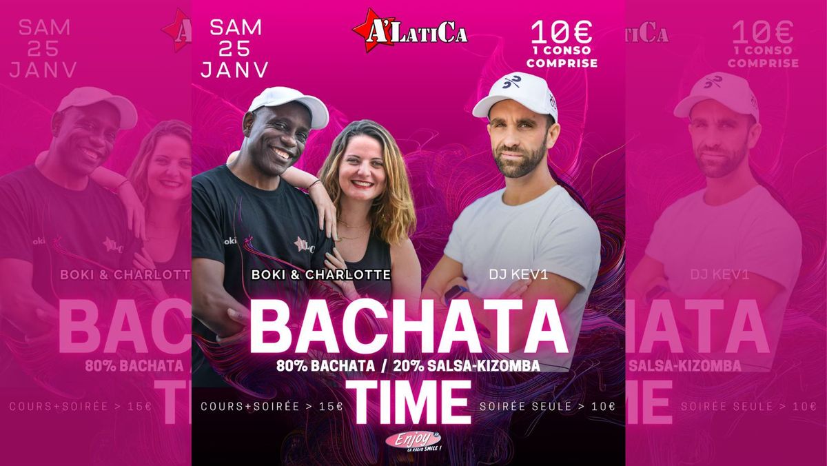 Soir\u00e9e "Bachata Time" -  Samedi 25 Janvier 2025 - Salle Le Temple - 33600 Pessac