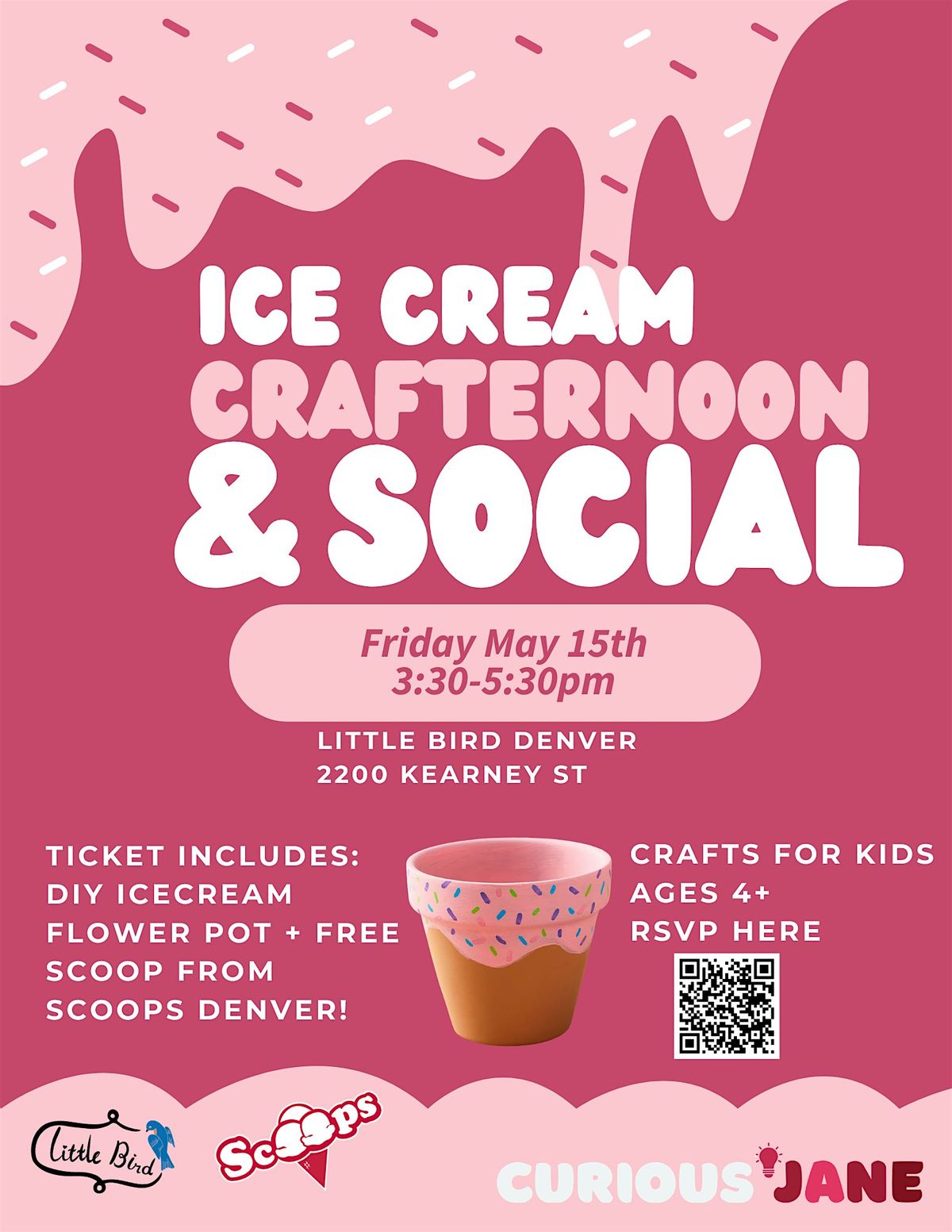Ice Cream Crafternoon at Little Bird Denver