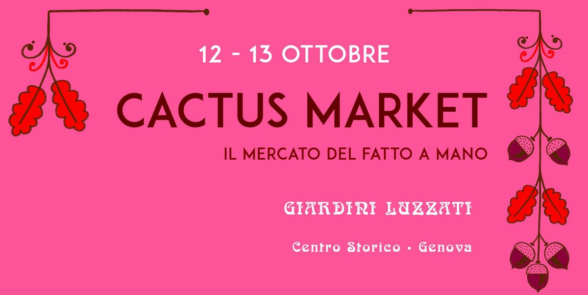 CACTUS MARKET 12-13 OTTOBRE