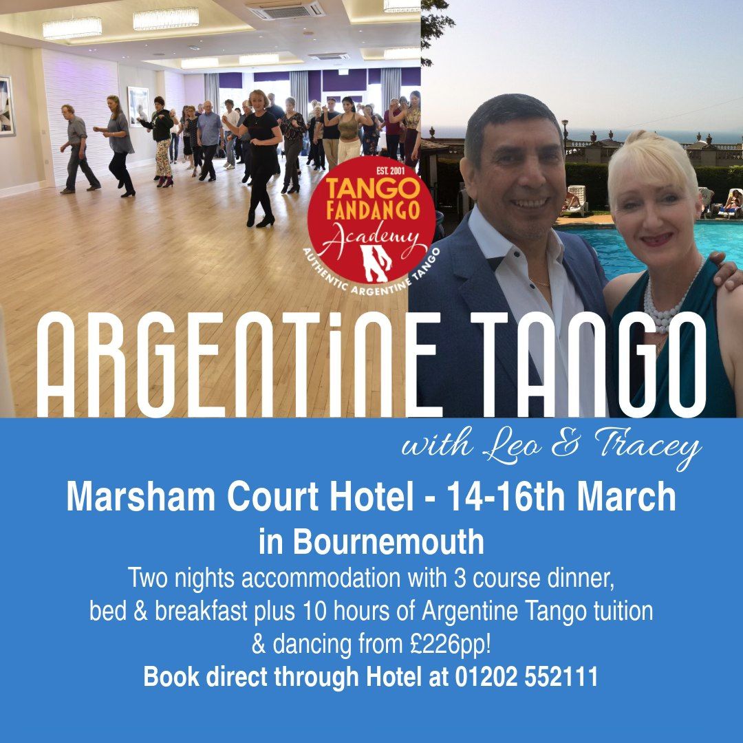 Weekend at the Marsham Court Hotel, Bournemouth March 14-16