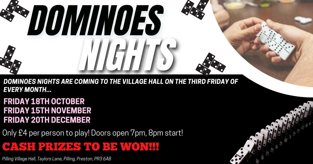 Dominoes Night at Pilling Village Hall