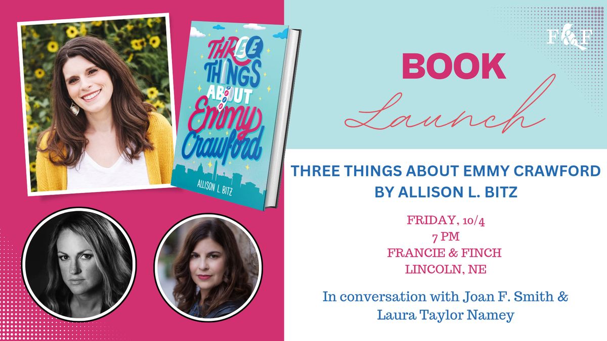 Three Things About Emmy Crawford Book Launch!