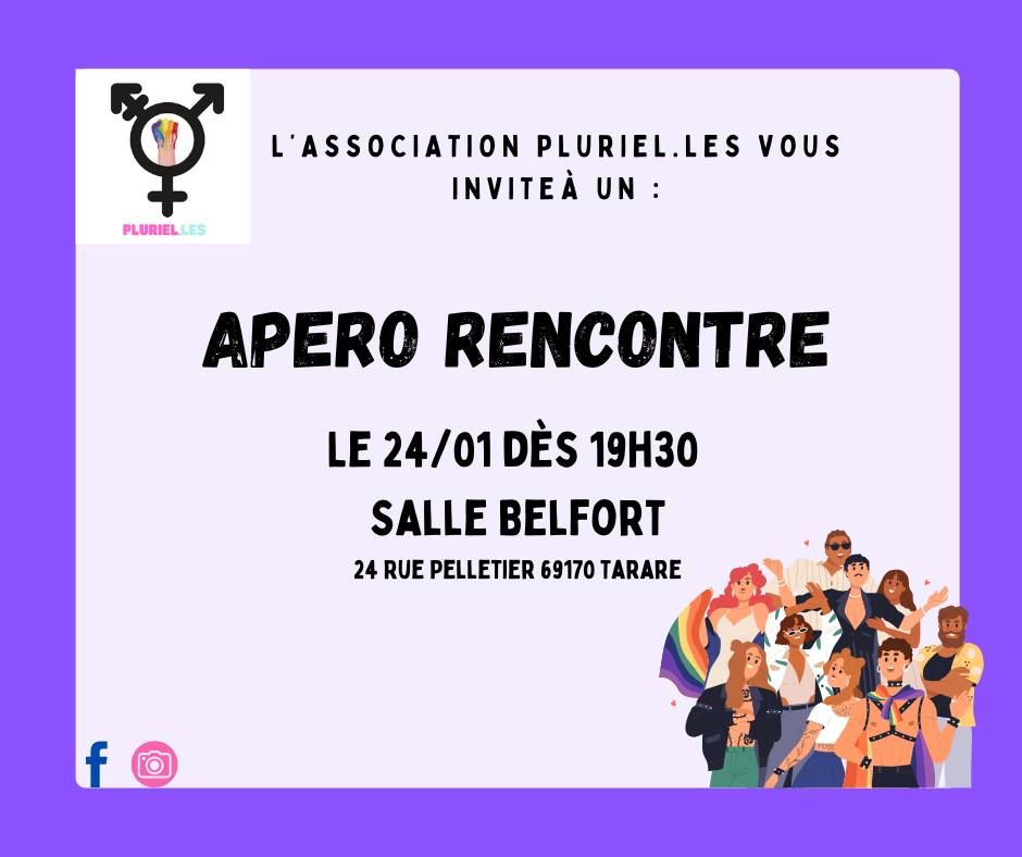 Ap\u00e9ro \/ rencontre avec Pluriel.les