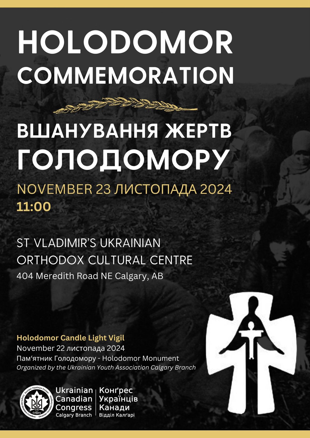 Holodomor Commemoration 2024 - Calgary