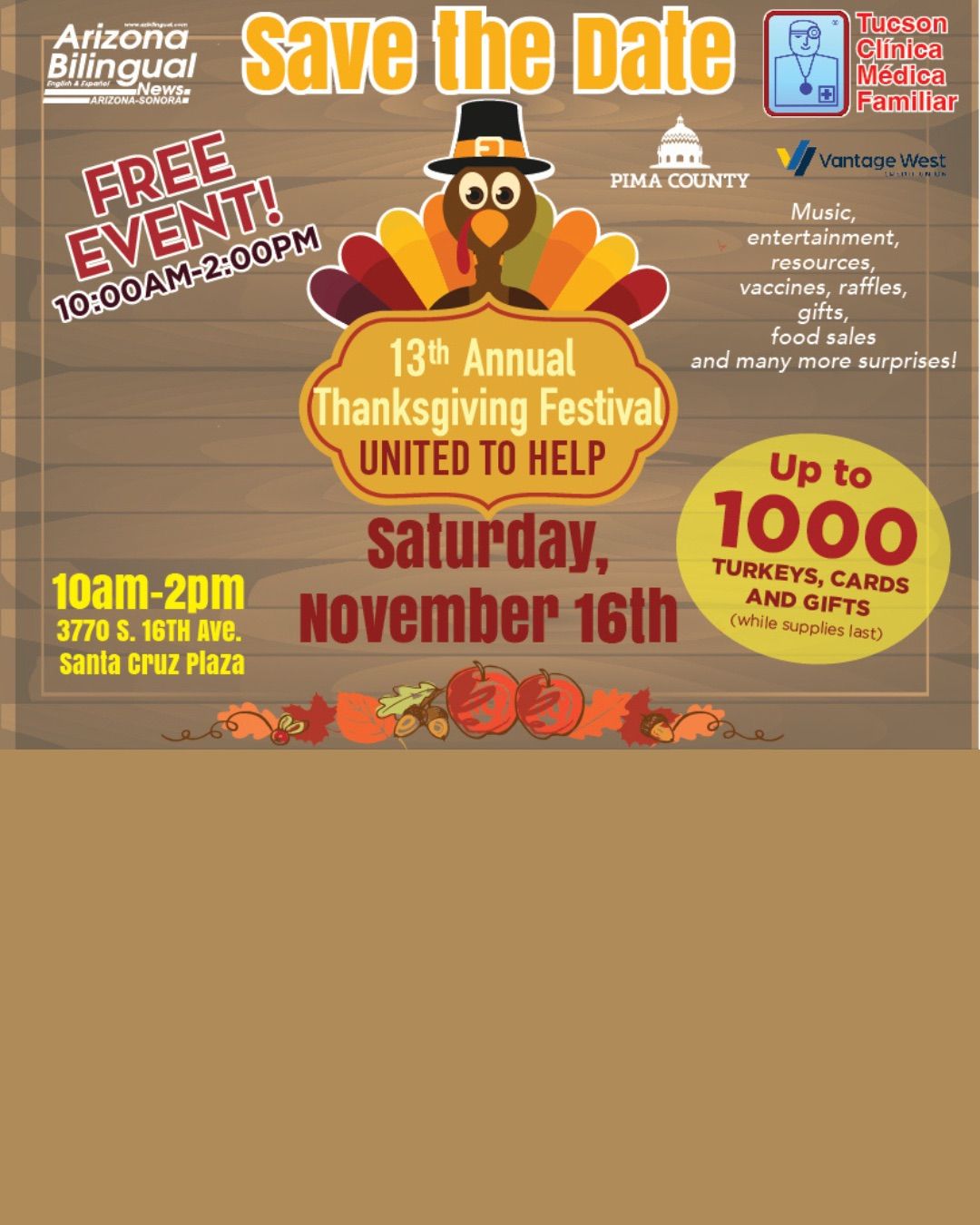 13th Annual Thanksgiving Festival 