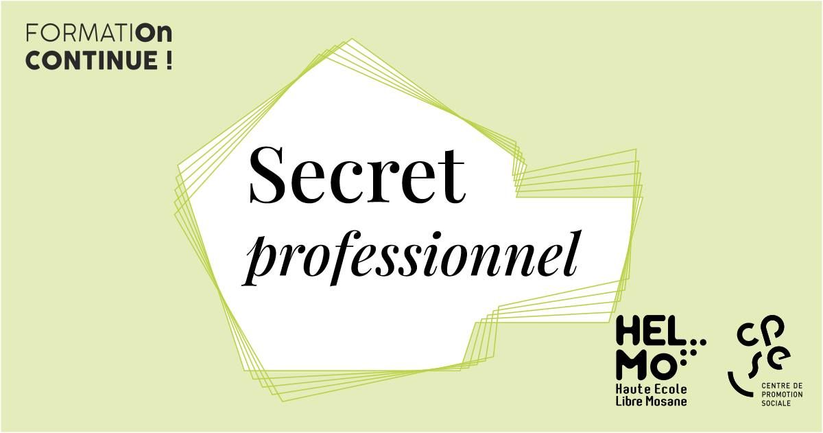 FormatiOn Continue : Secret professionnel