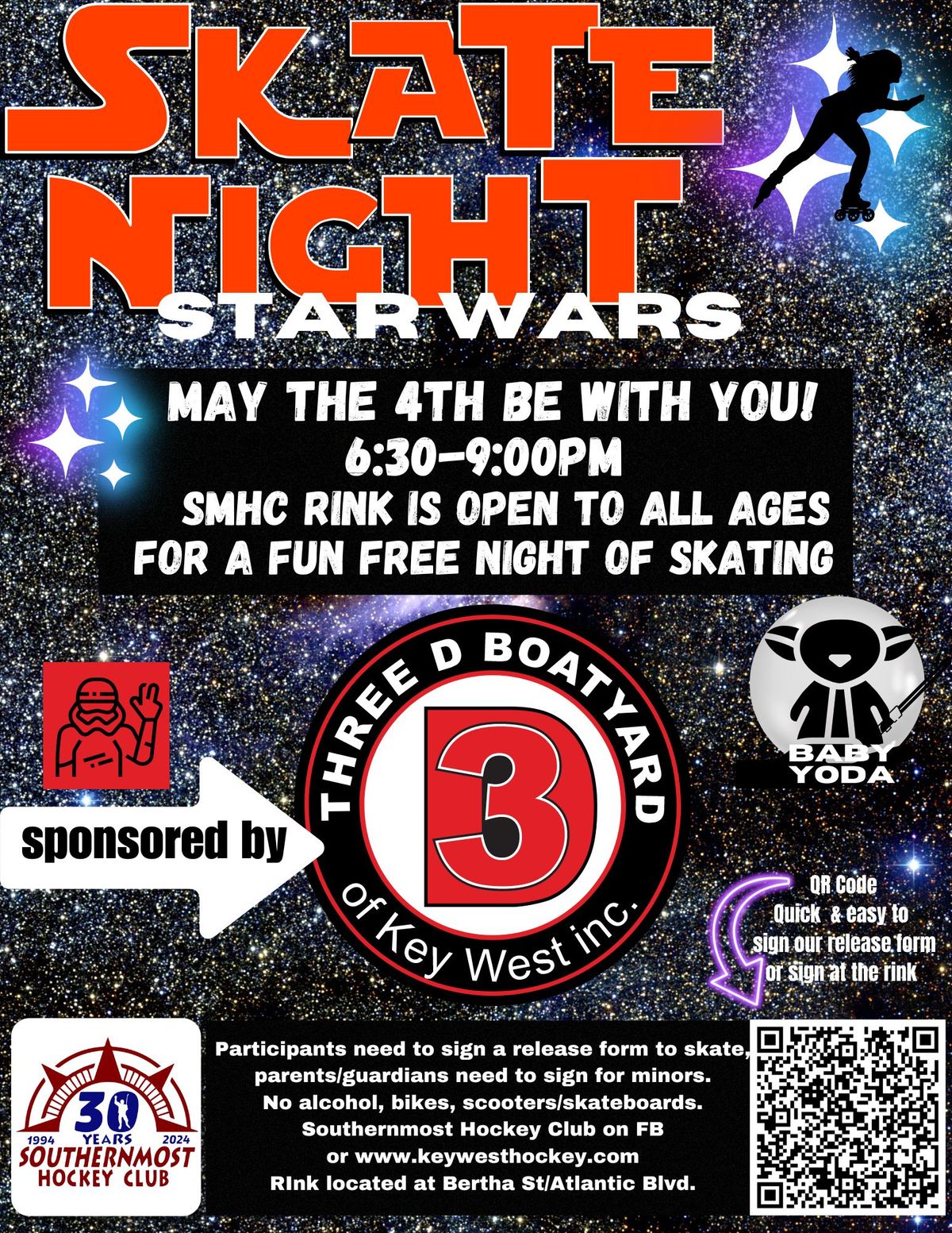 Skate Night "May the 4th Be With You" at the Southernmost Hockey Rink