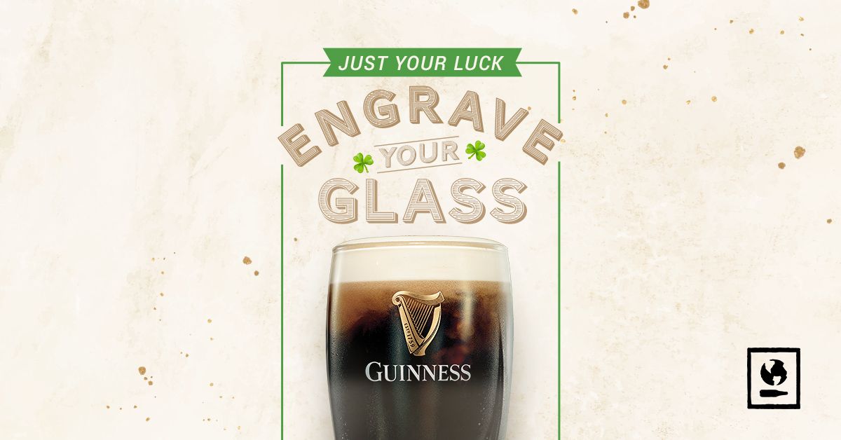 Guinness Glass Engraving Night