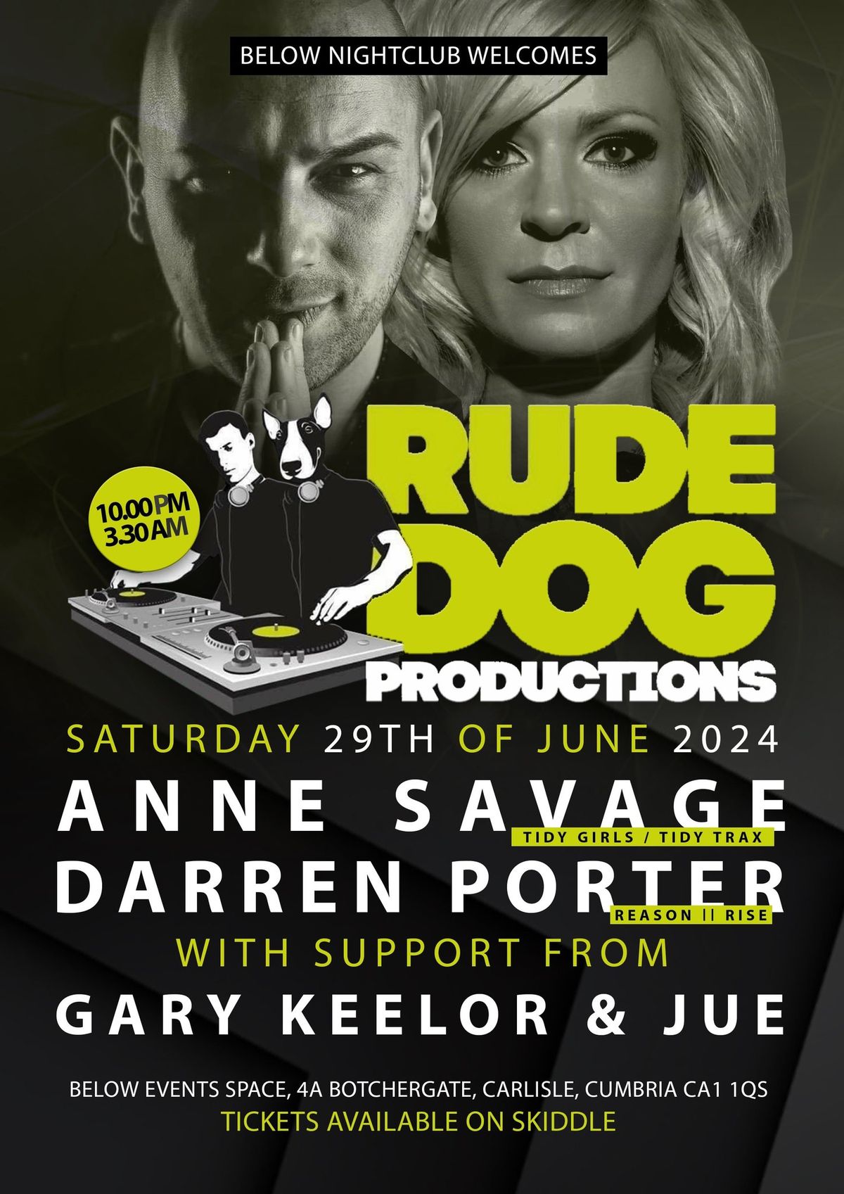 RudeDog Productions presents Anne Savage and Darren Porter