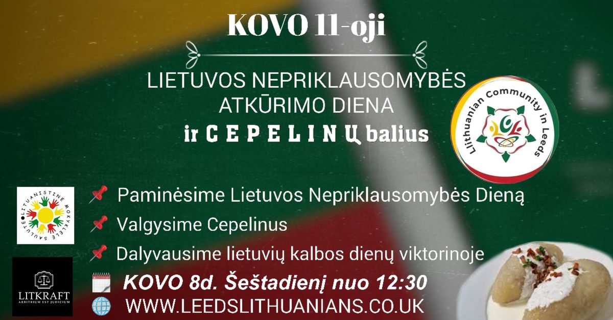 Kovo 11-osios min\u0117jimas ir CEPELIN\u0172 BALIUS