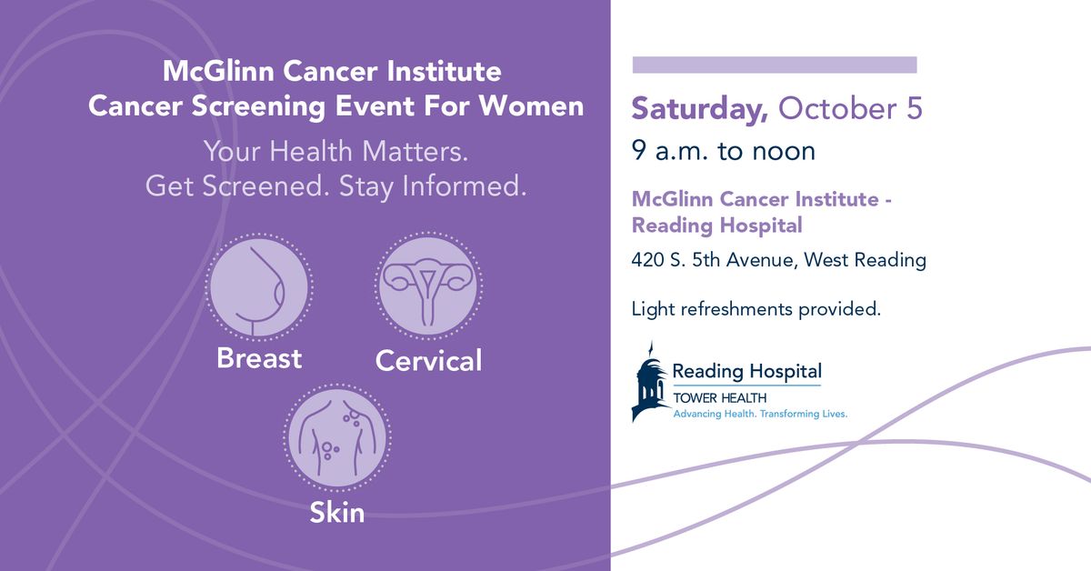 McGlinn Cancer Institute - FREE Cancer Screening Event for Women