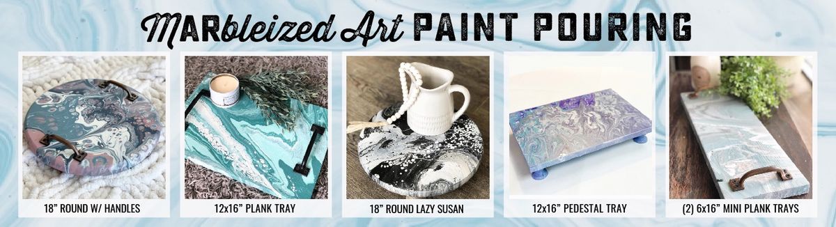 New! Marbleized ARt Paint Pouring