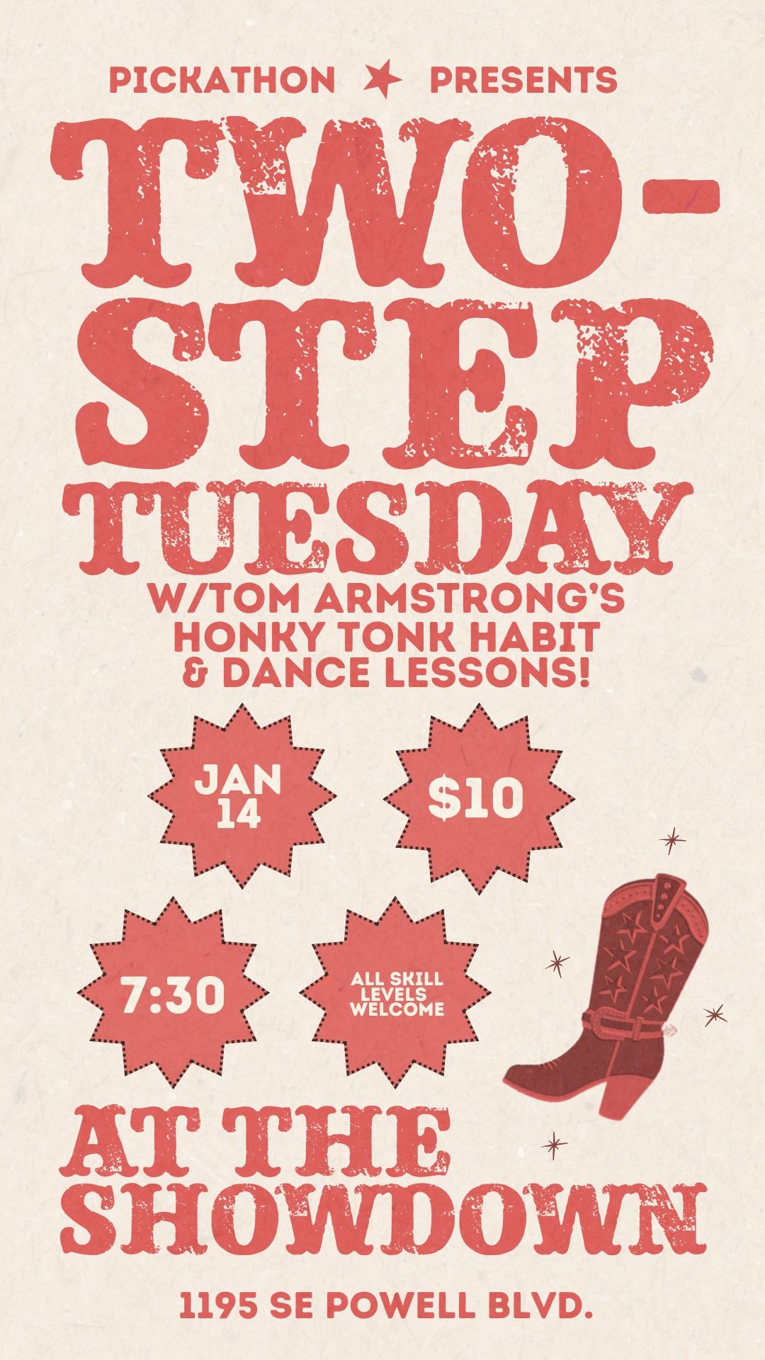 Two-Step Tuesday with Tom Armstrong's Honky Tonk Habit