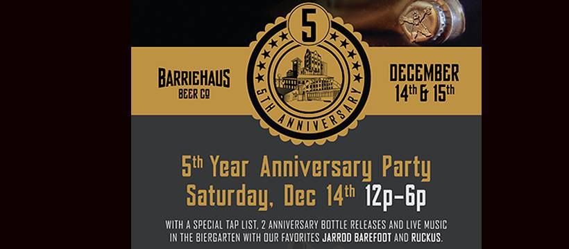 5th Anniversary Party Weekend