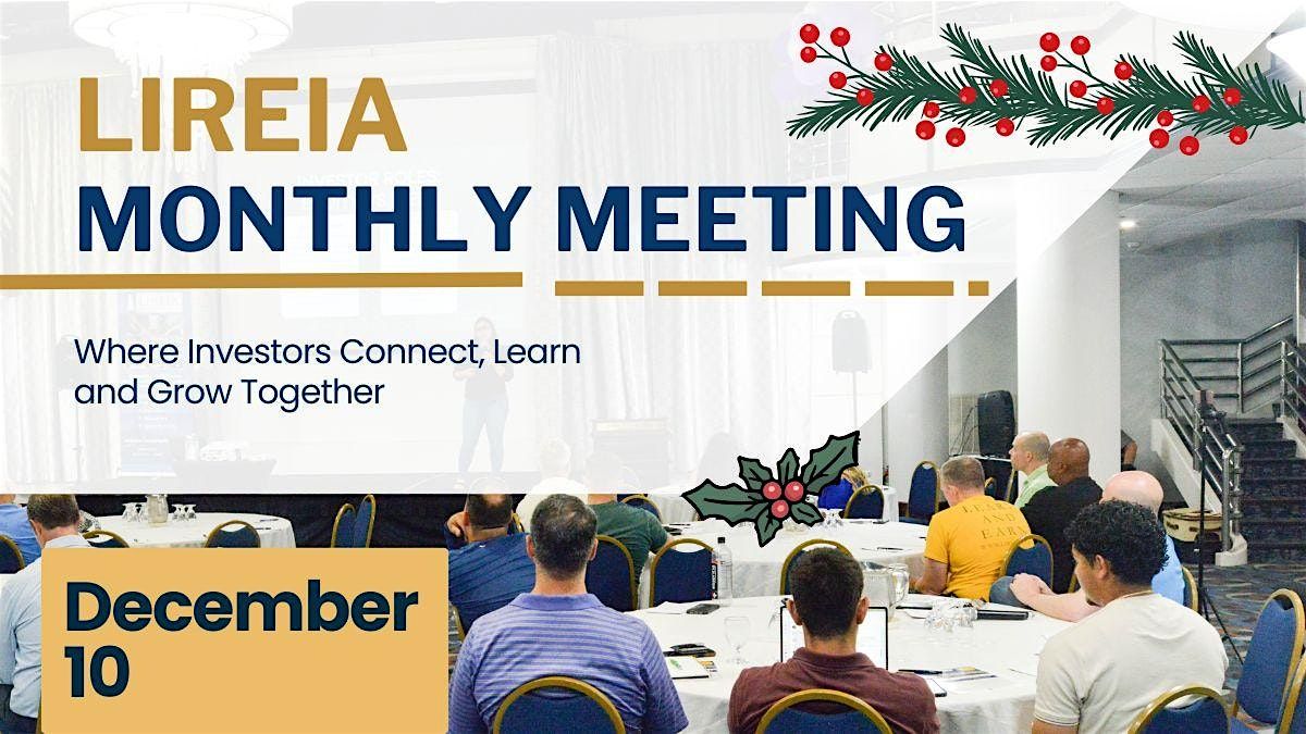 LIREIA December General Meeting