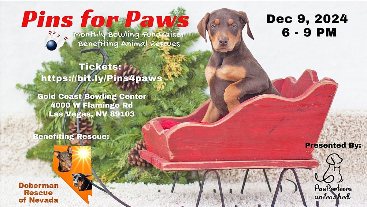 Pins for Paws Benefiting Doberman Rescue of Nevada