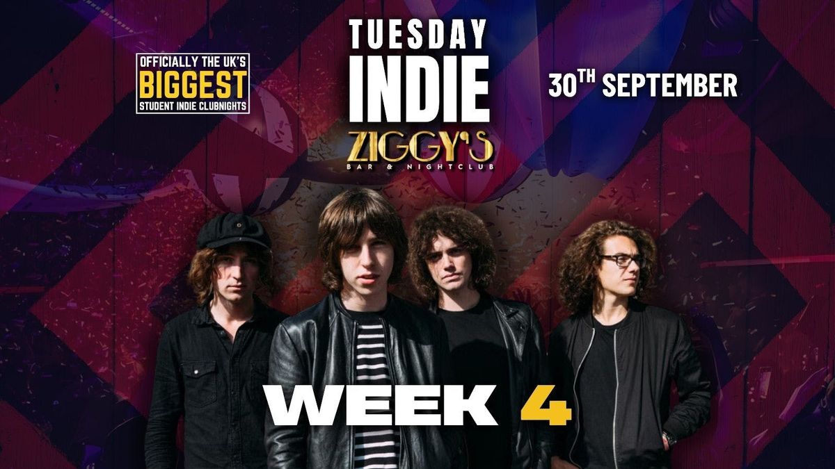 TUESDAY INDIE at Ziggy's - 30th September
