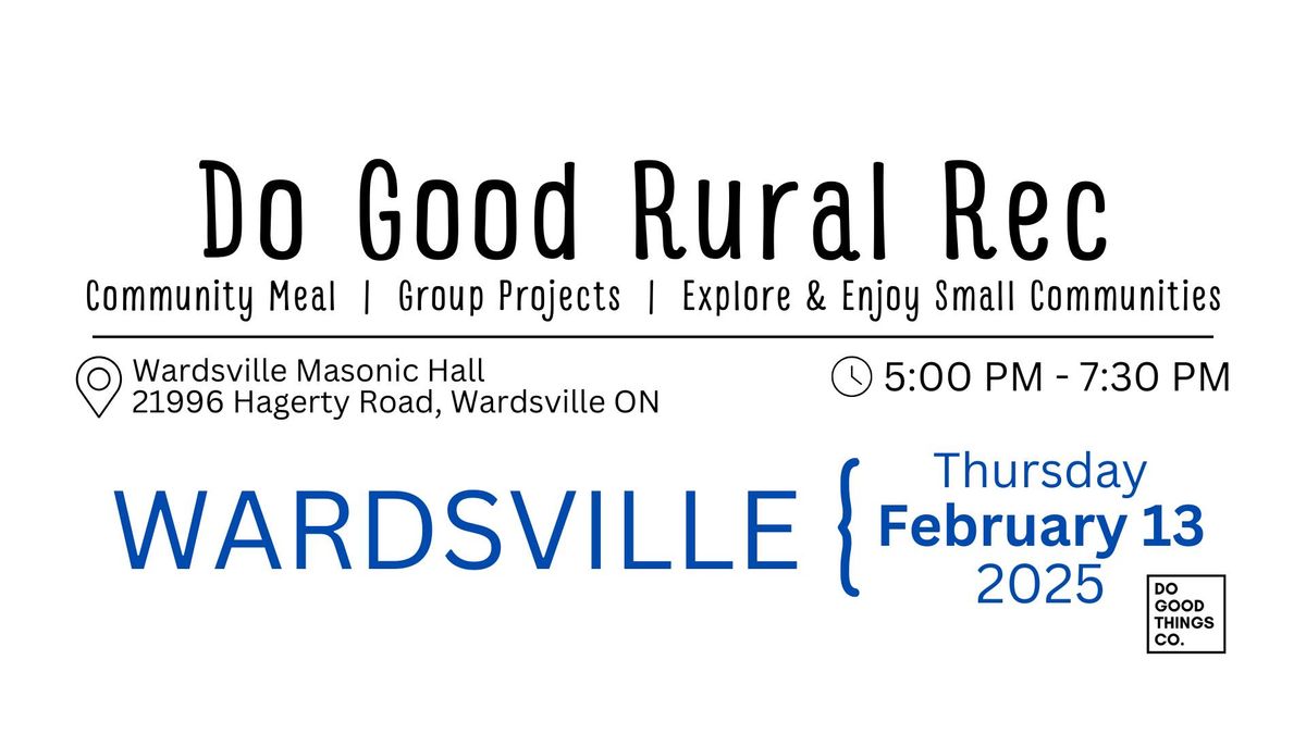 Wardsville Do Good Rural Rec: February 13, 2025