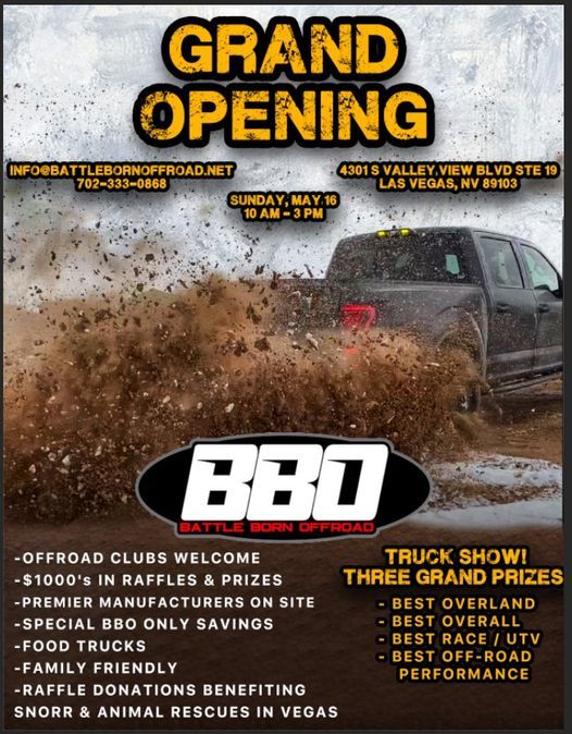 GRAND OPENING New Battle Born Offroad Shop, Battle Born Offroad, Las