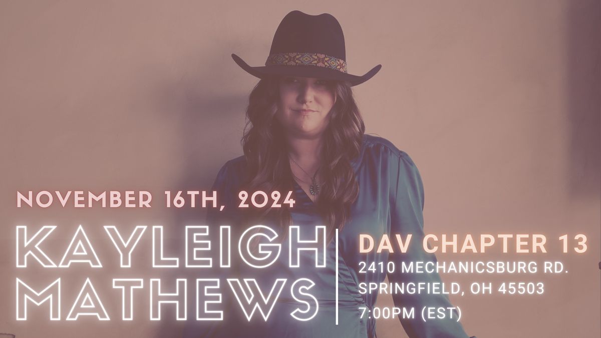 Kayleigh Mathews Live @ DAV Chapter 13 