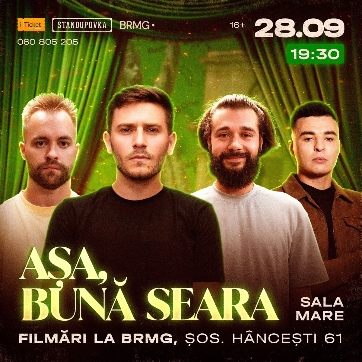 A\u0218A, BUN\u0102 SEARA! 28.09 | 19:30