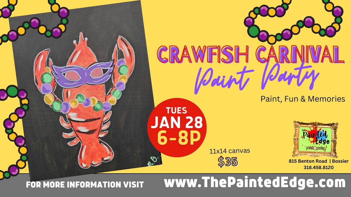 Crawfish Carnival Paint Party