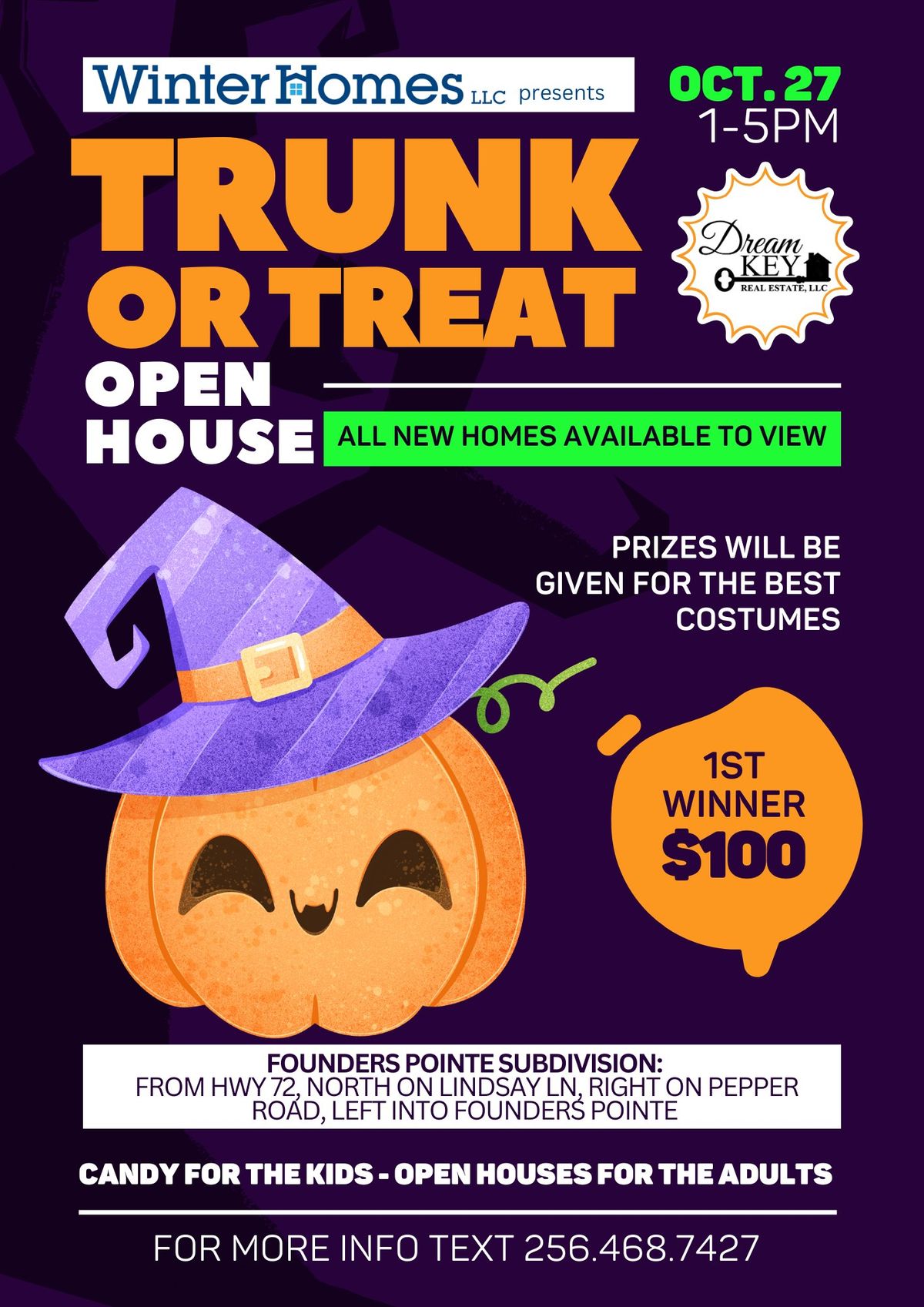 Trunk or Treat presented by Dream Key Real Estate, LLC & Winter Homes, LLC 