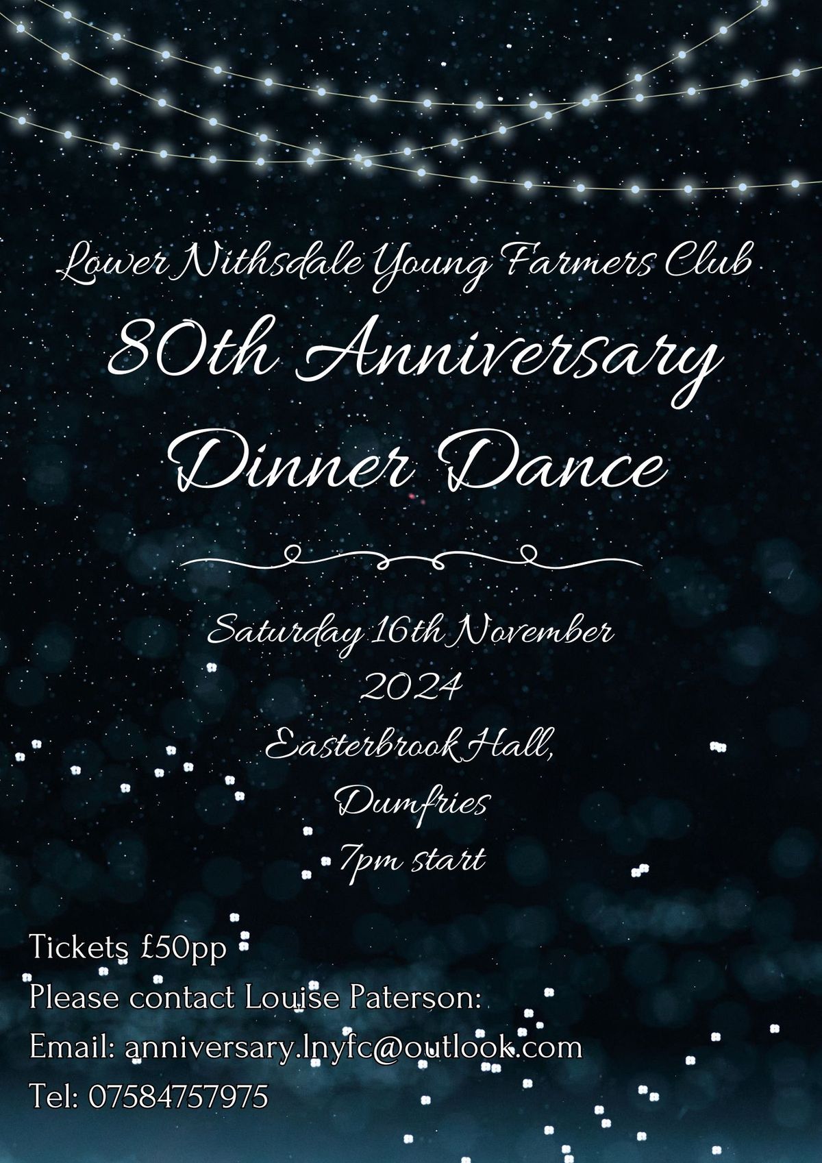 Lower Nithsdale 80th Anniversary Dinner Dance