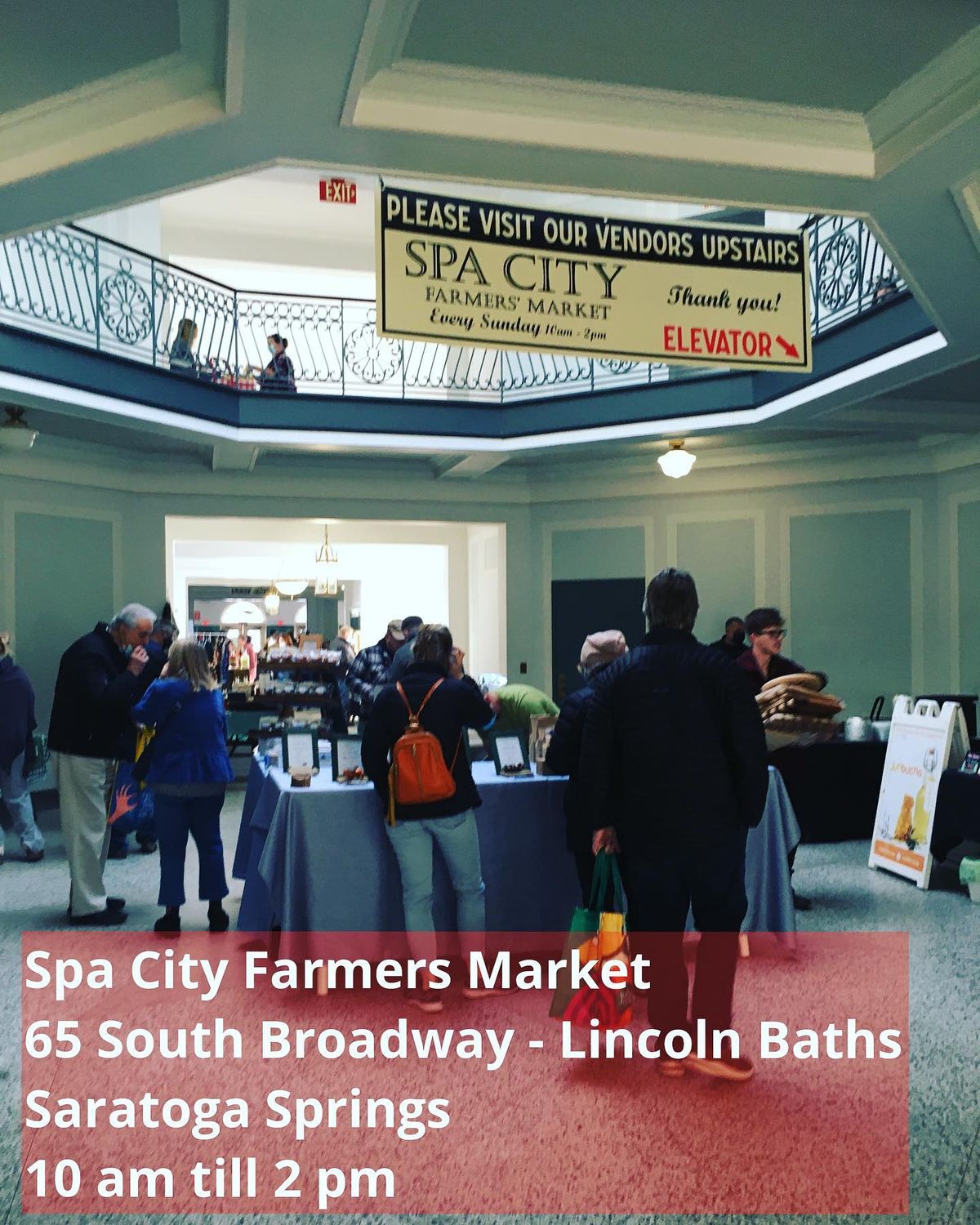 Spa City Farmers' Market Moves INSIDE the Lincoln!