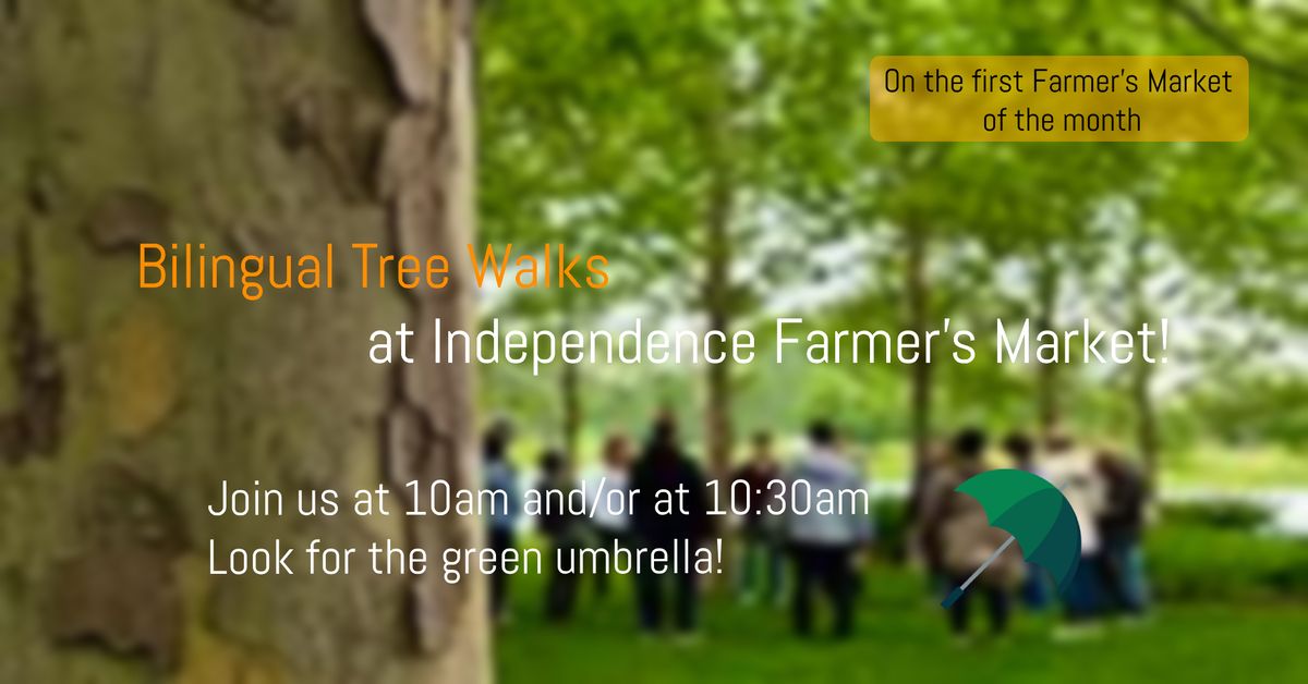 Bilingual Tree Walks at Independence Park Farmer's Market