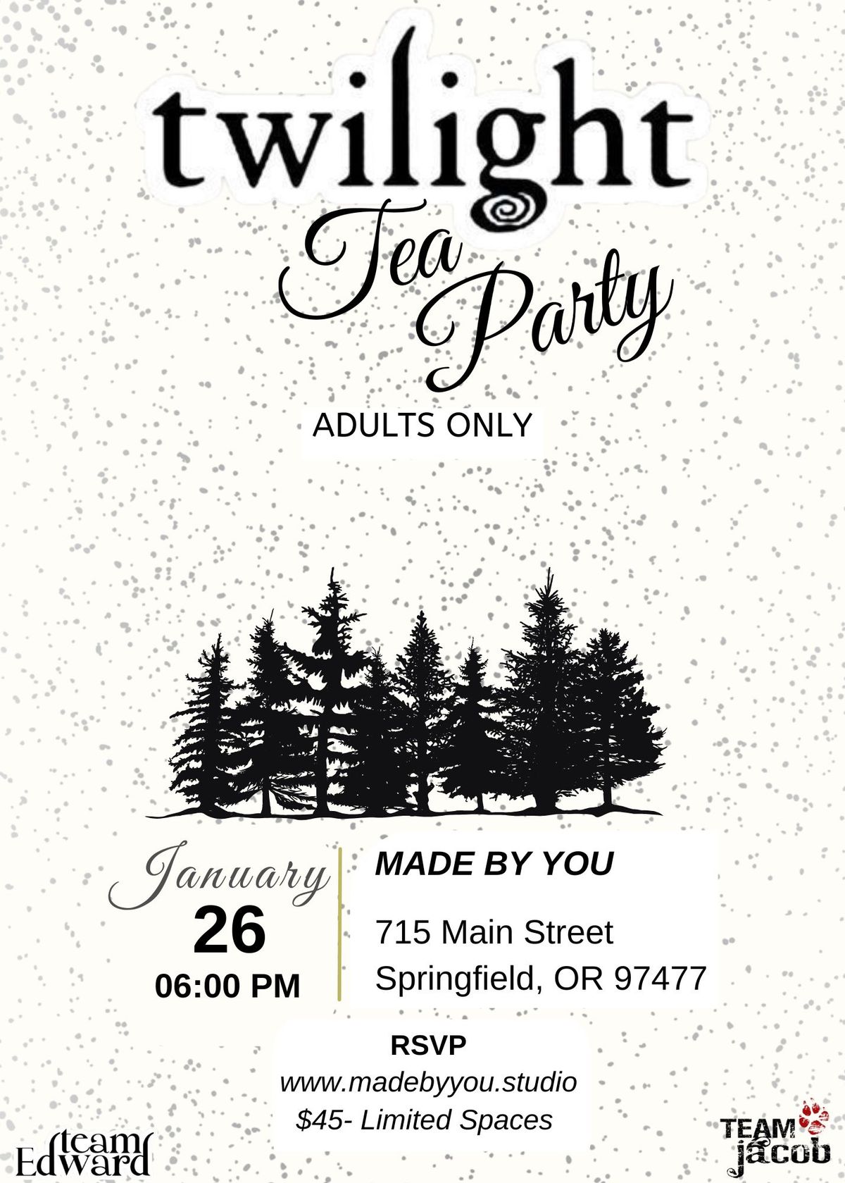 Twilight (Adult Only) Tea Party