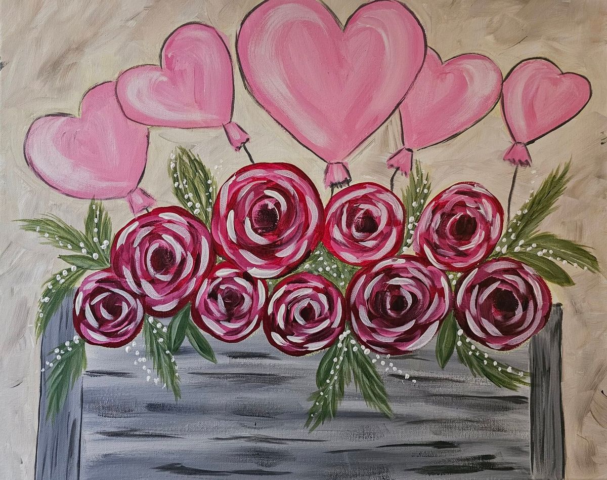 El Agave and Paint ~ Hearts and Flowers 199