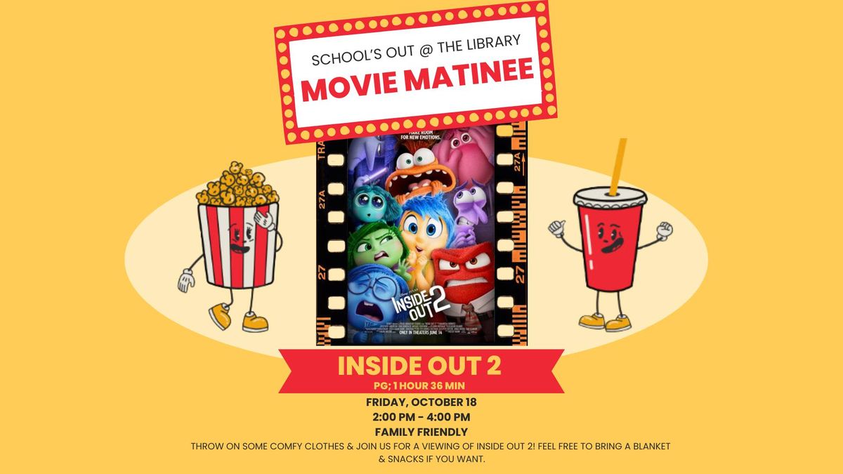 Movie Matinee: Inside Out 2