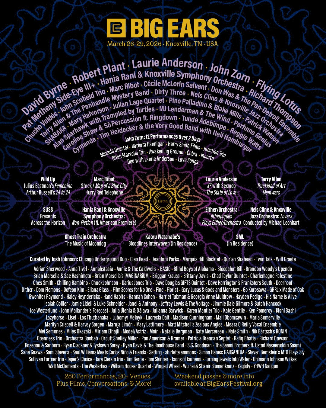 Big Ears Festival - 4 Day Pass (Multiple Venues)