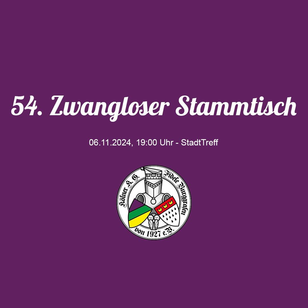 54. Zwangloser Stammtisch