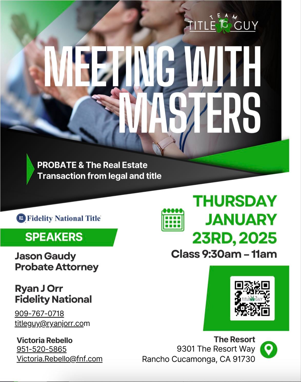 Meeting with Masters - Probate Edition 