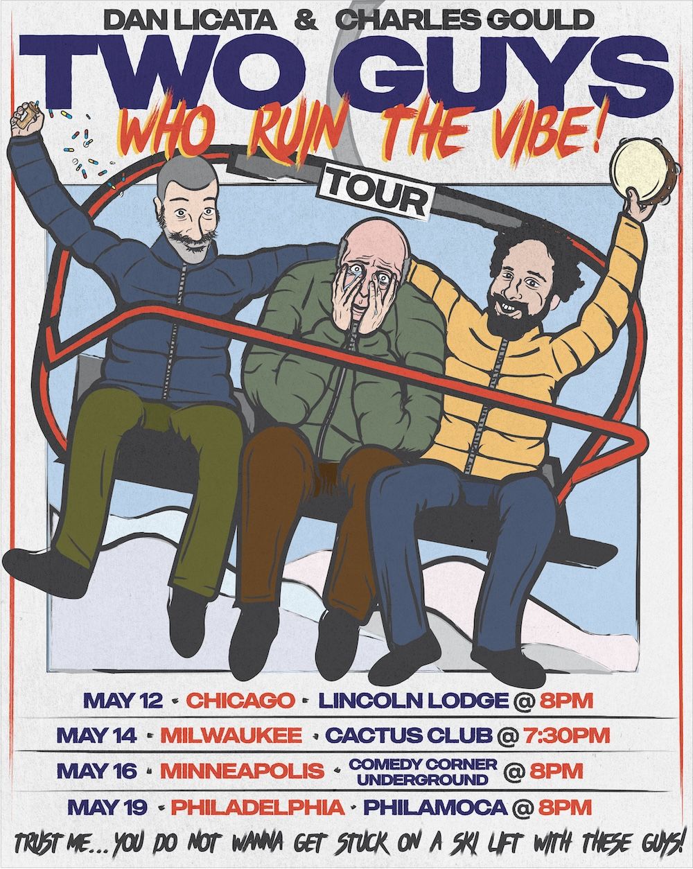 Postponed to August 15! Dan Licata & Charles Gould "Two Guys Who Ruin The Vibe!" Tour at PhilaMOCA