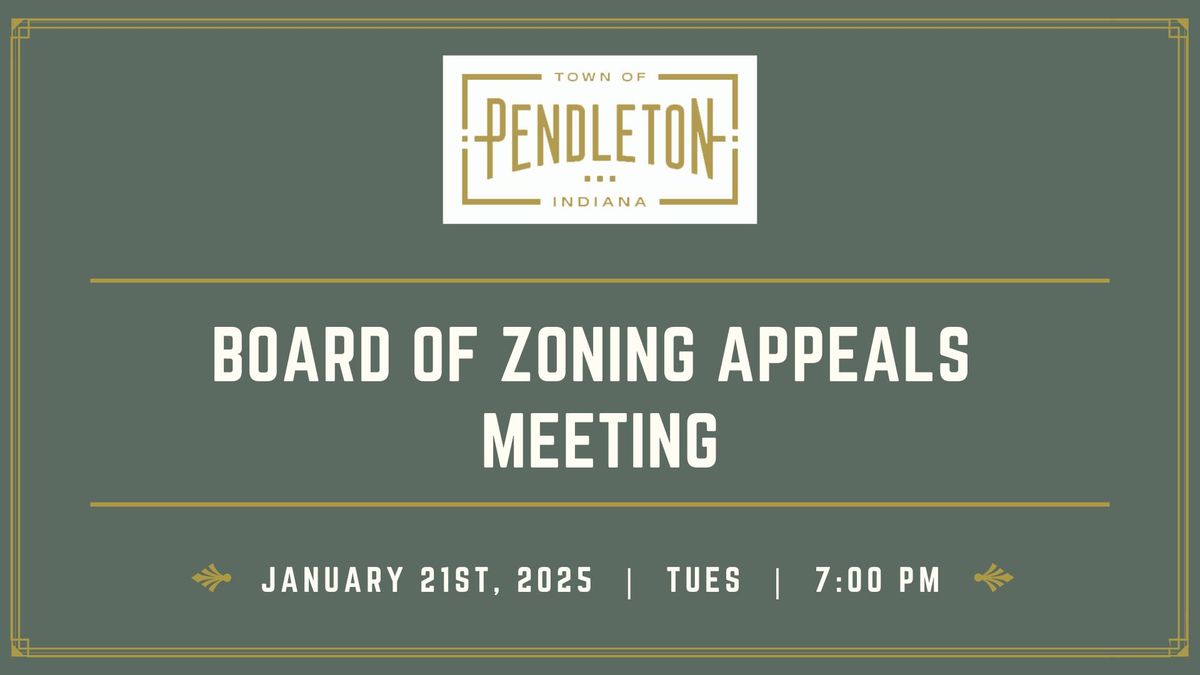 Board of Zoning Appeals meeting