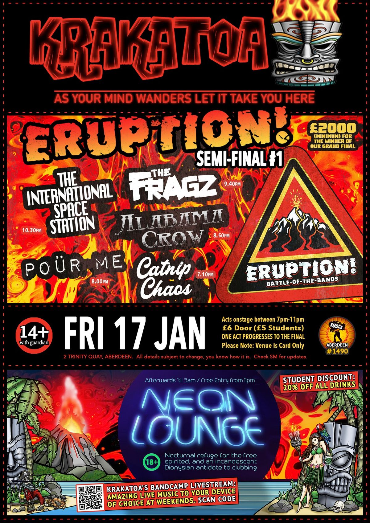 Semi-Final #1:  ERUPTION 2024\/25 - \u00a32K Battle-of-the-Bands