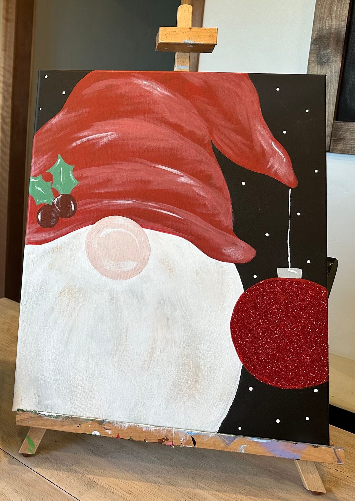 Christmas Gnome Canvas Paint Night at Crafts2You! 