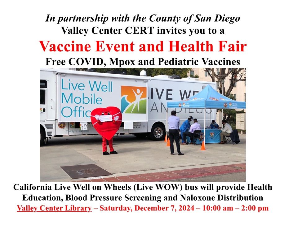 VC CERT FREE VACCINE AND HEALTH FAIR EVENT 