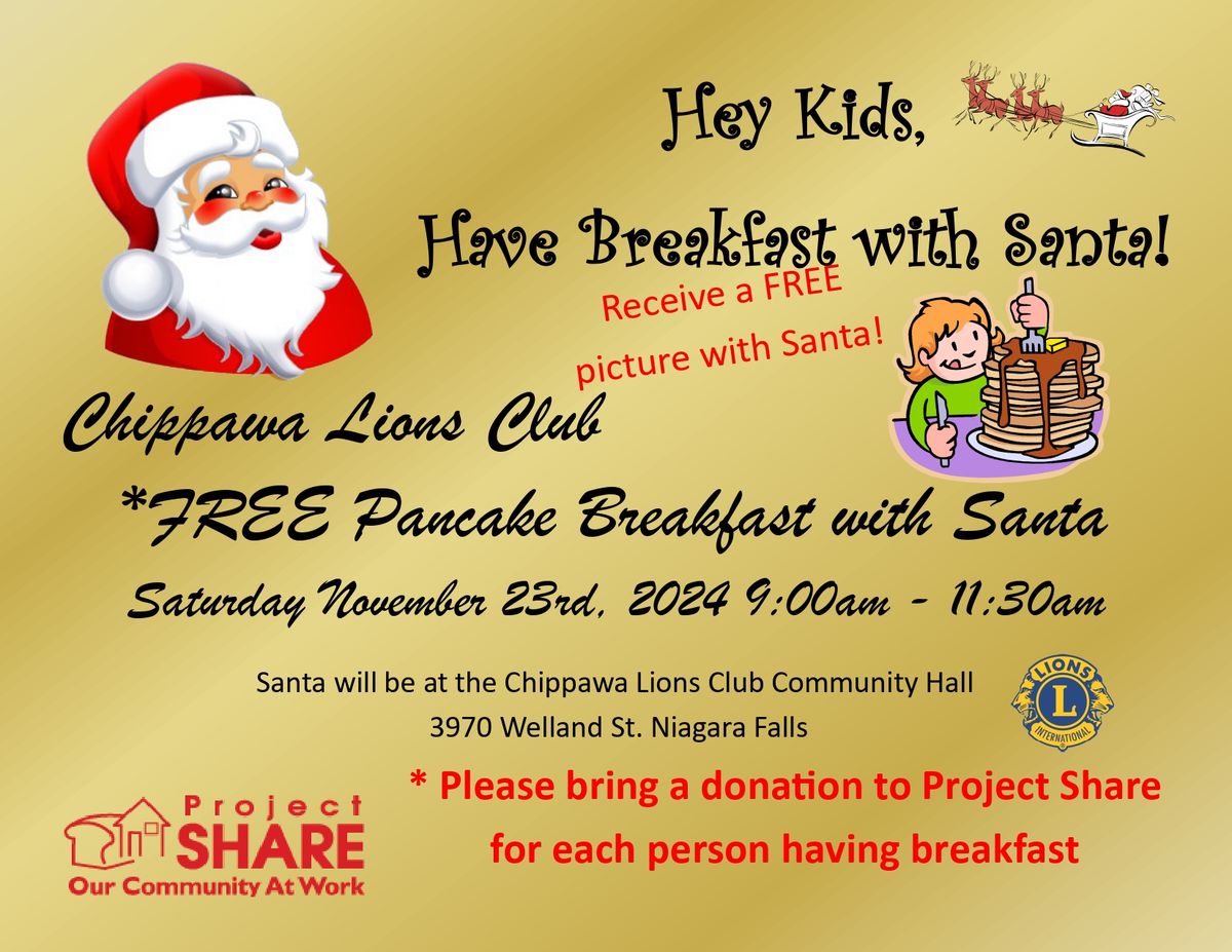 Pancake & Sausage Breakfast with Santa